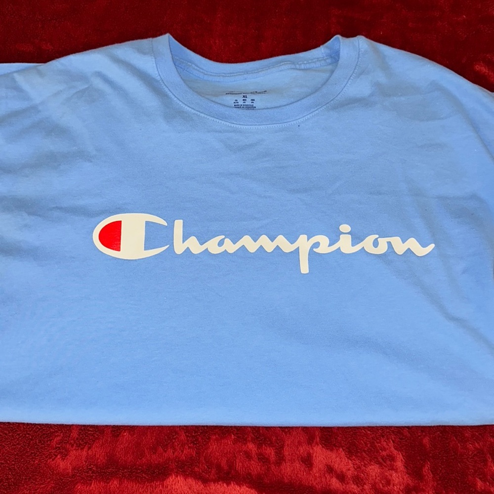 Blue Graphic Champion Shirt